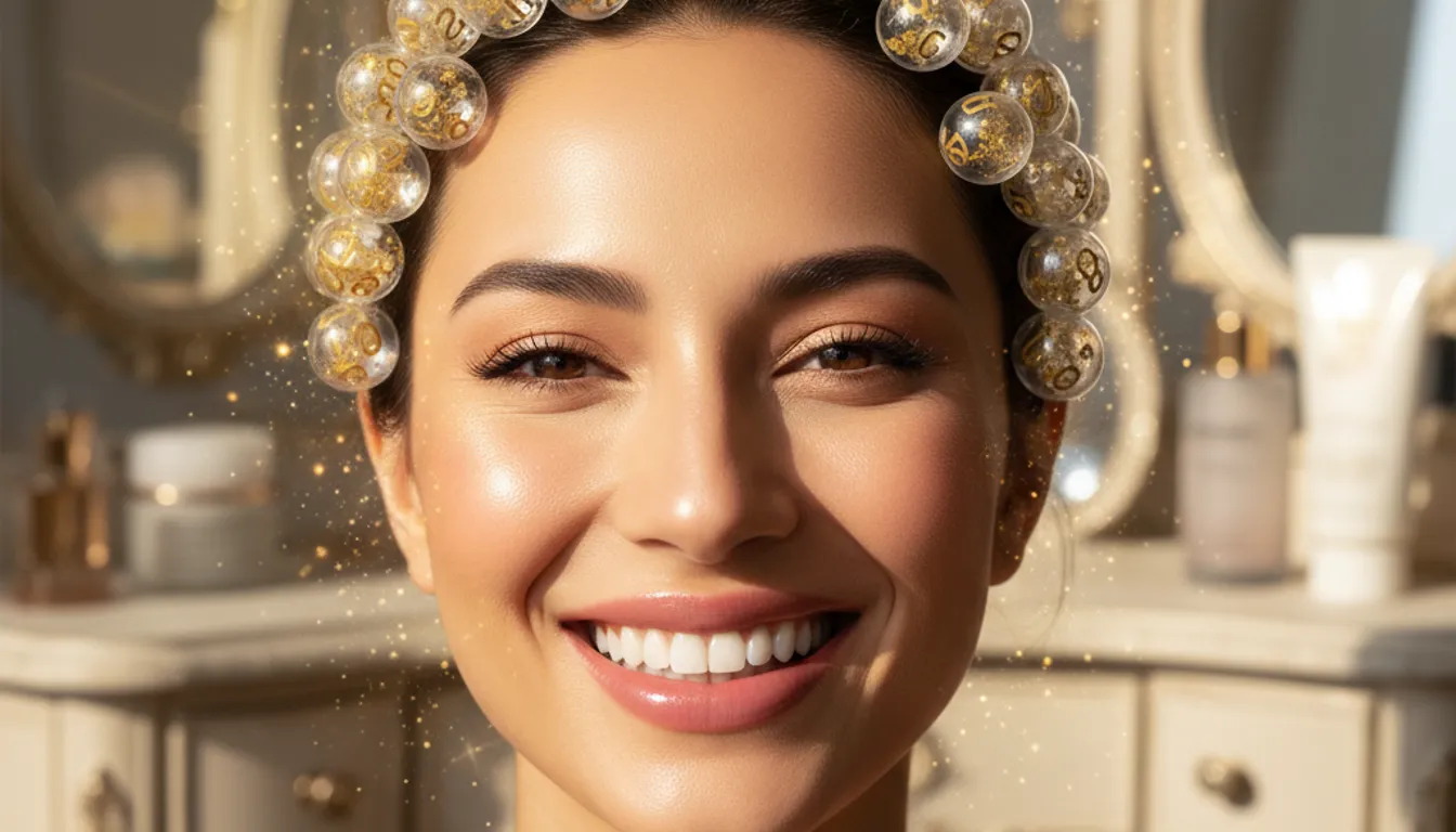 Woman with glowing skin, protected by the best daily sunscreen, as if winning the beauty lottery.