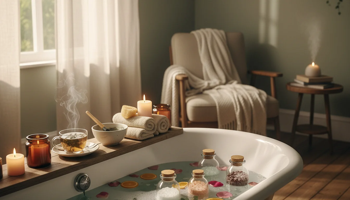 spa day at home ideas - professional photography