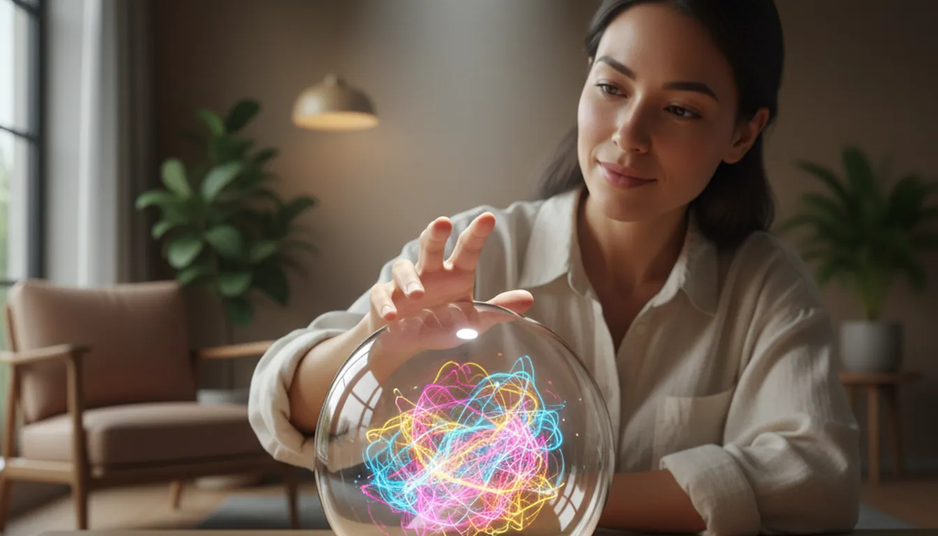 Image depicting Cognitive Behavioral Therapy for anxiety: observing and managing thoughts.